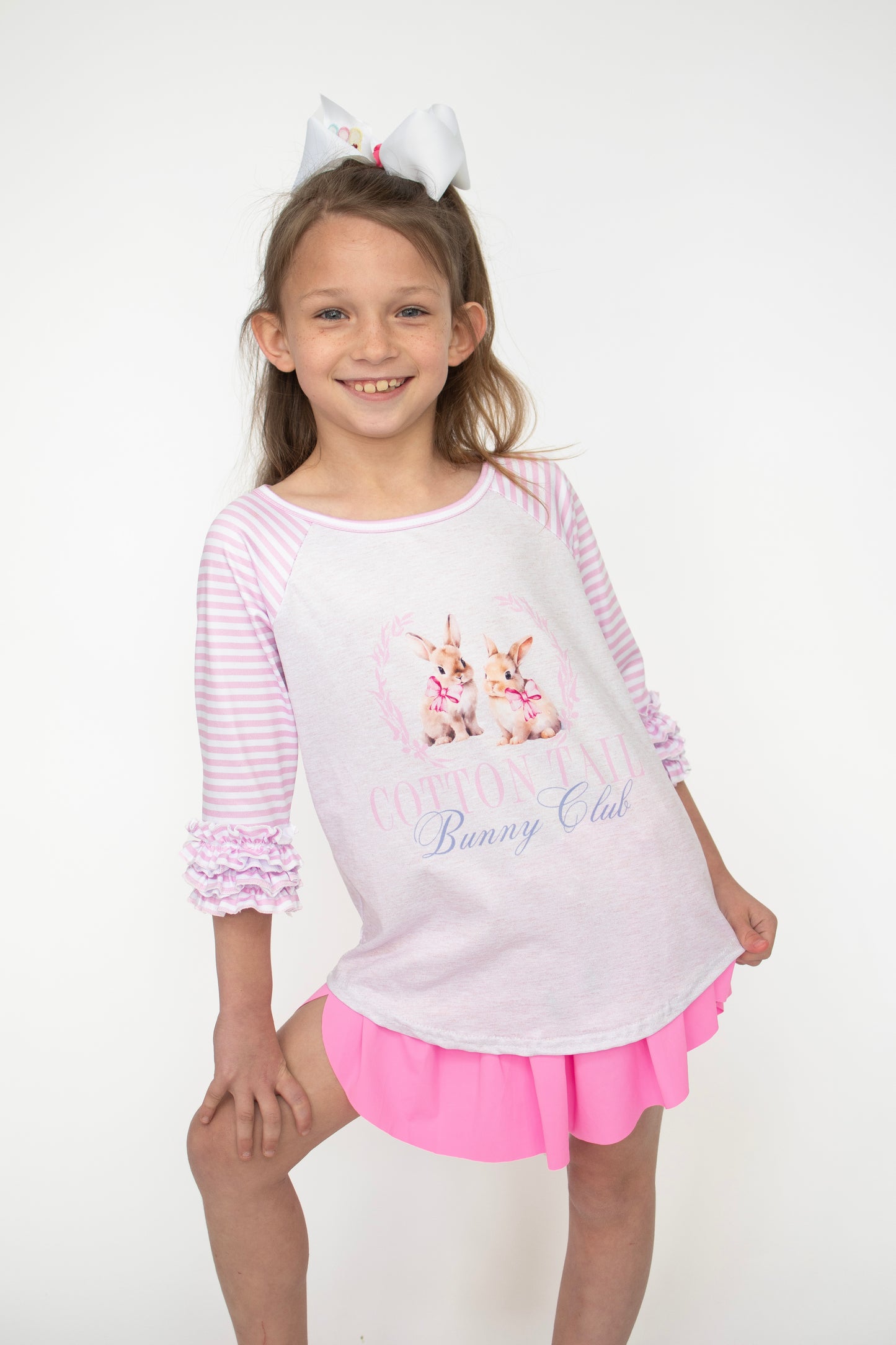 Bunny Club Girls Raglan