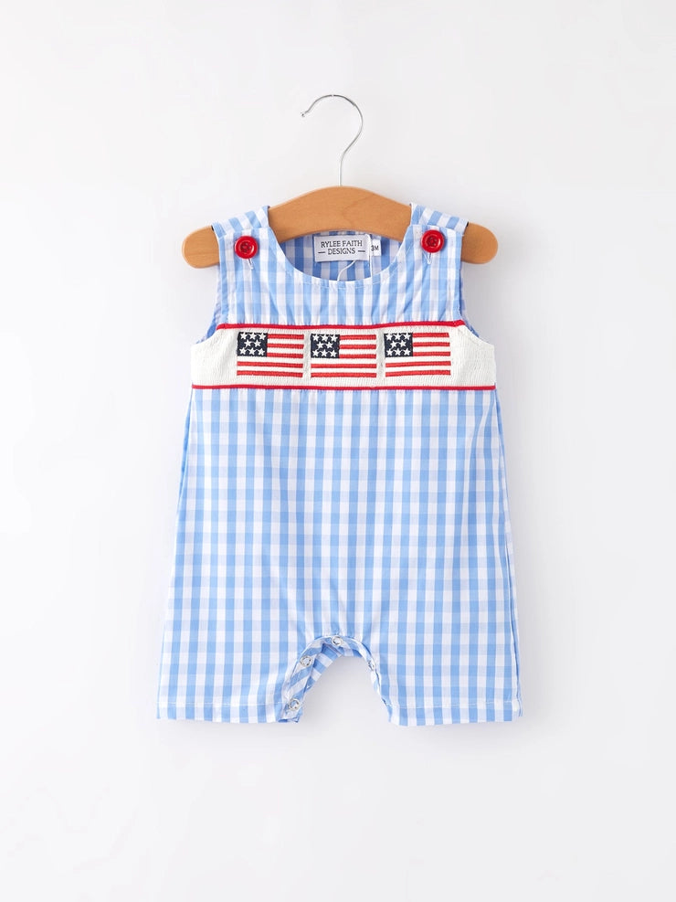Pledge to the Flag Boy Romper