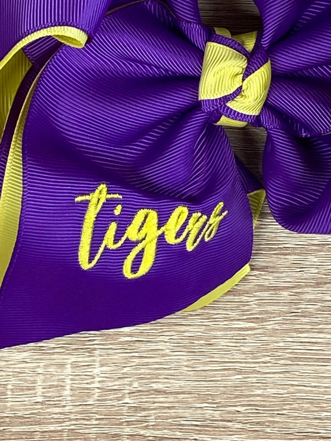 Double Layer School Spirit Hair Bows