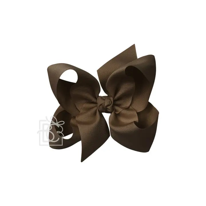 Signature Grosgrain Bow On Clip" - 6.5"