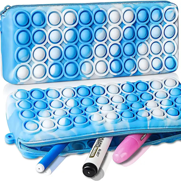 Pop Pencil Case Pop It Fidget Kids Toy- Assorted