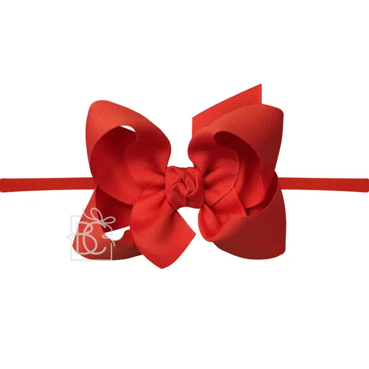 1/4" Nylon Pantyhose Headband Bow (Beyond Creations)