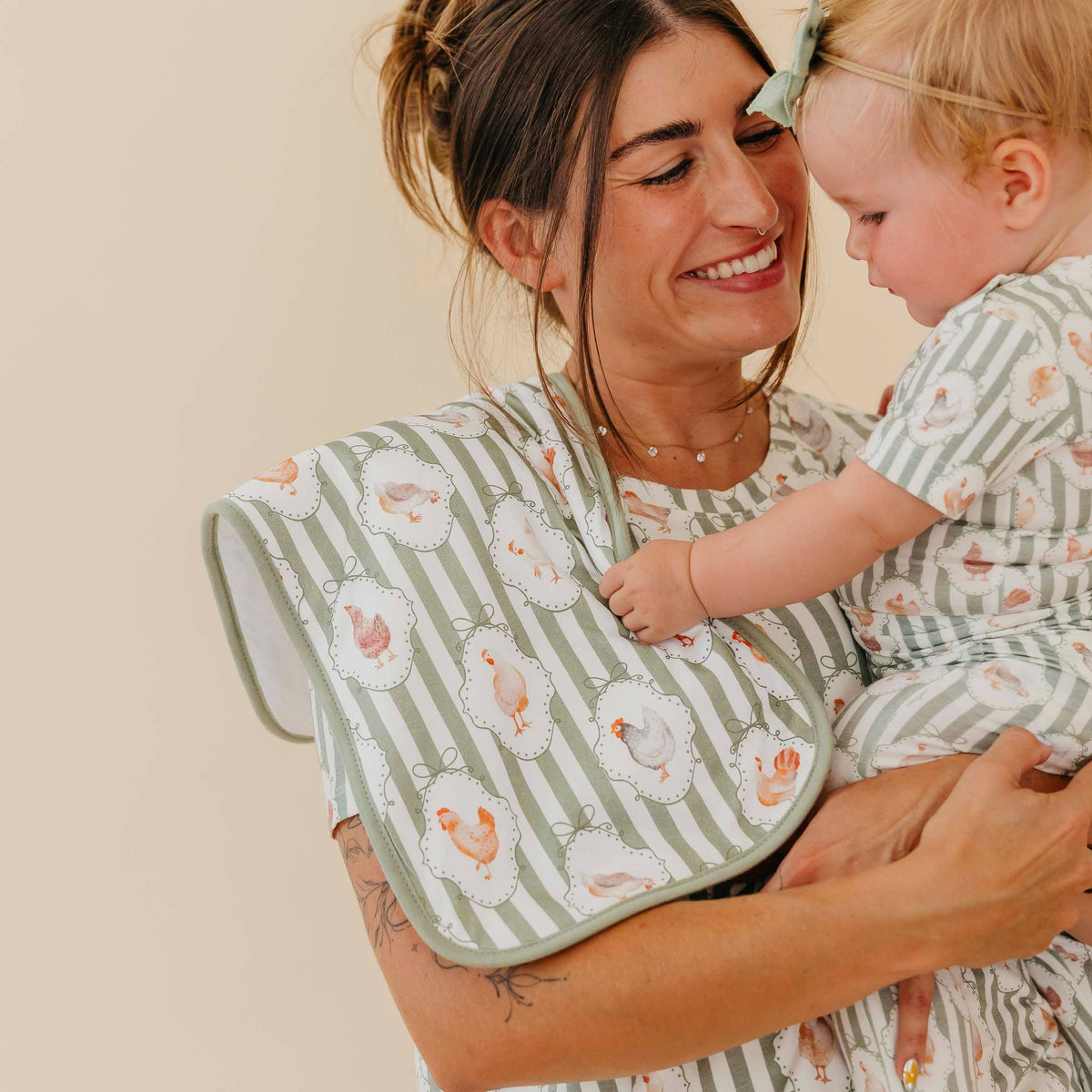 3 Pack Premium Burp Cloths - Gigi