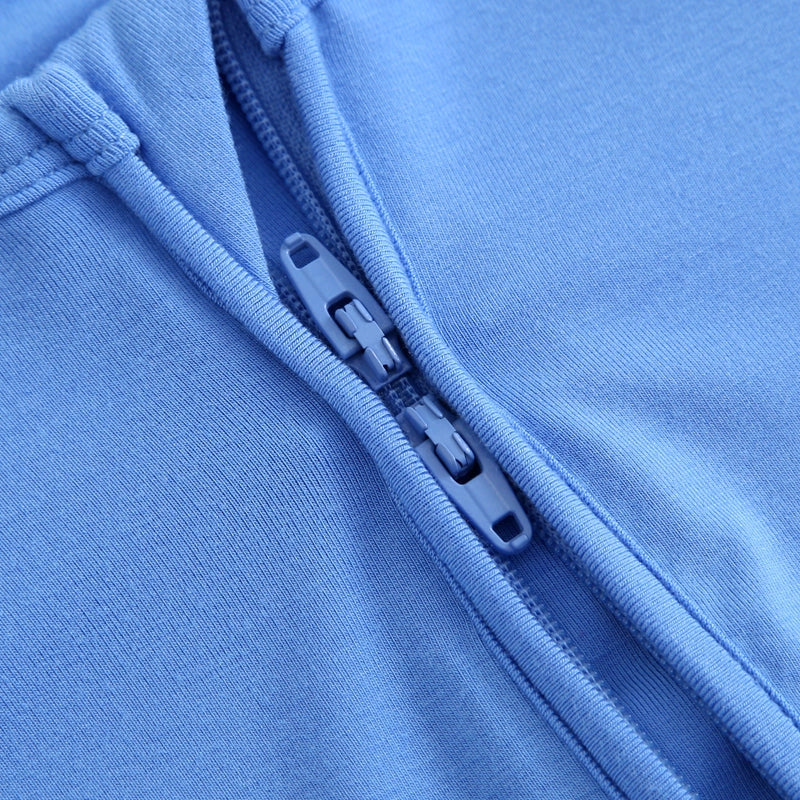 Pure Blue Baby Boy Zip Romper Nicu Sleep & Play (ETA: 7/21/26)