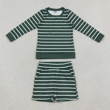 PREORDER - Green Stripe Long Sleeve Sets (closes 9/27/26)