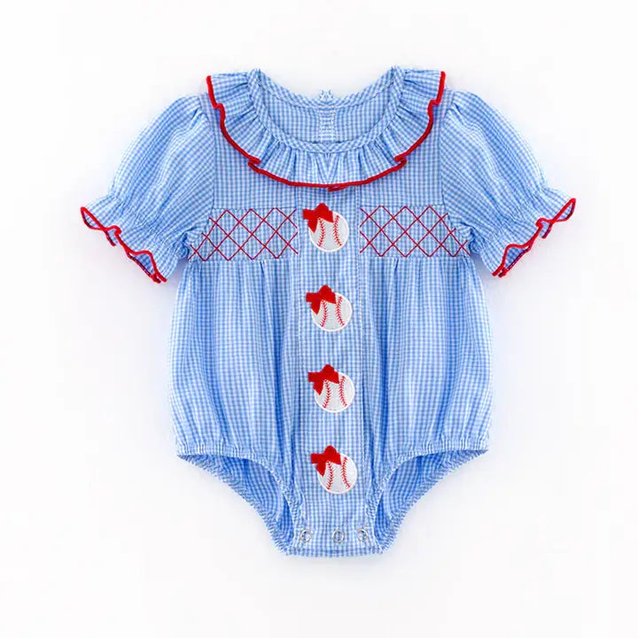 Sweet Diamond Baseball Romper