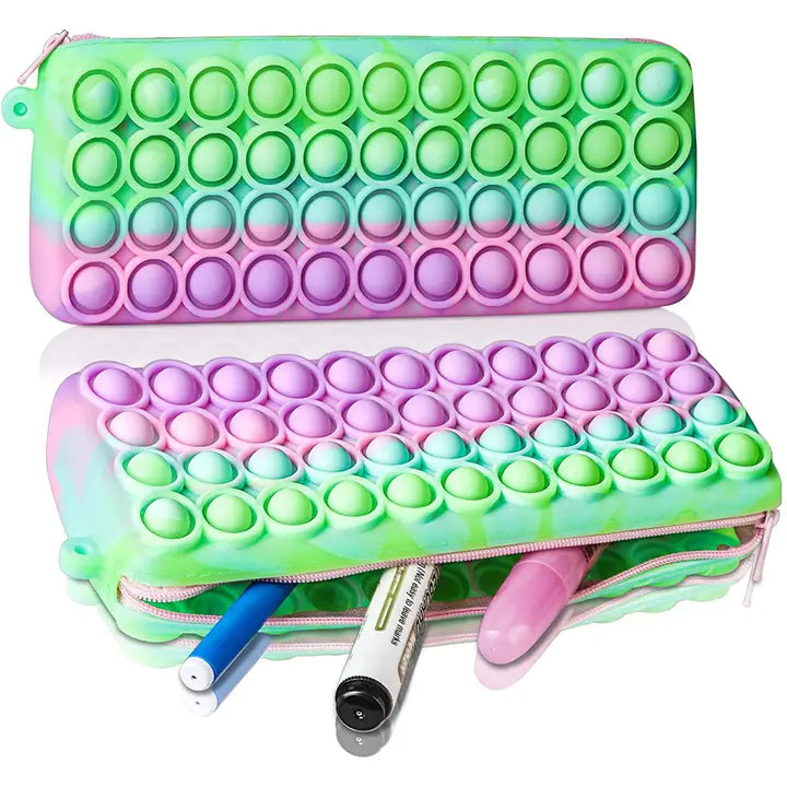 Pop Pencil Case Pop It Fidget Kids Toy- Assorted