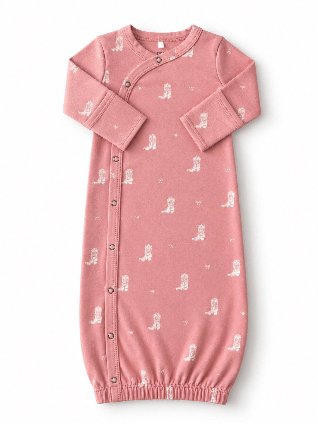 Boots & Bows / Organic Cotton Gown