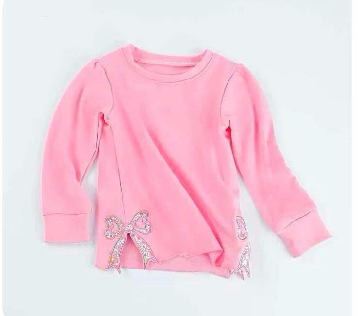Pretty in Pink Bow Top (one size up recommended)
