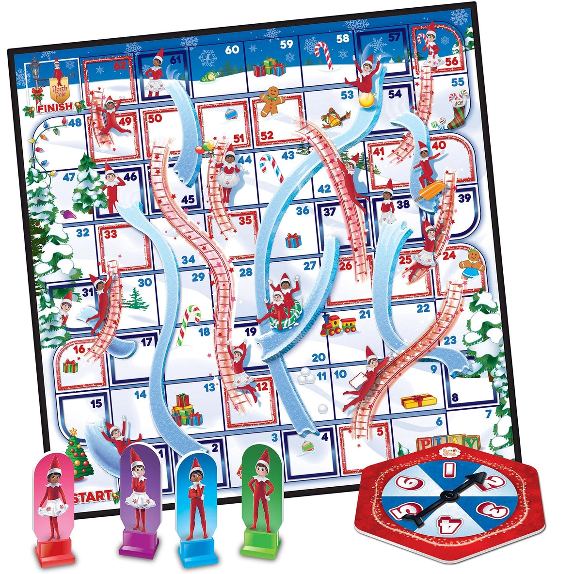 Elf On the Shelf - Slides and Ladders Board Game