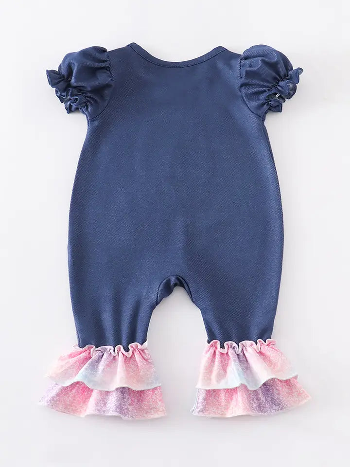 Easter Eggs Ruffle Baby Romper (Special Deal)