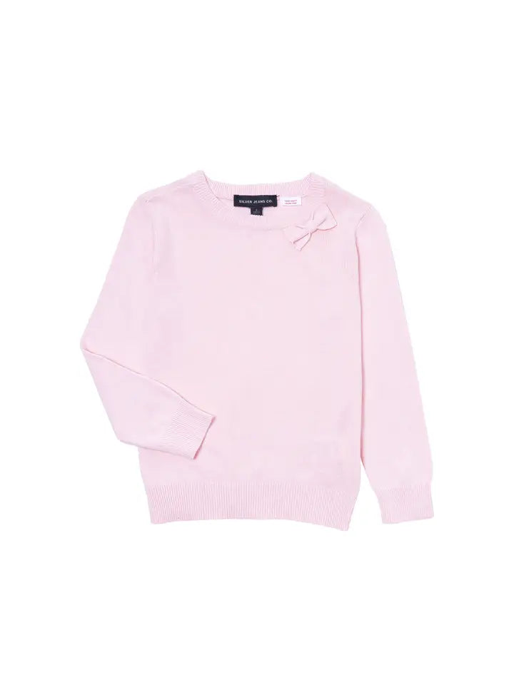 Girls Long Sleeve Bow Sweater