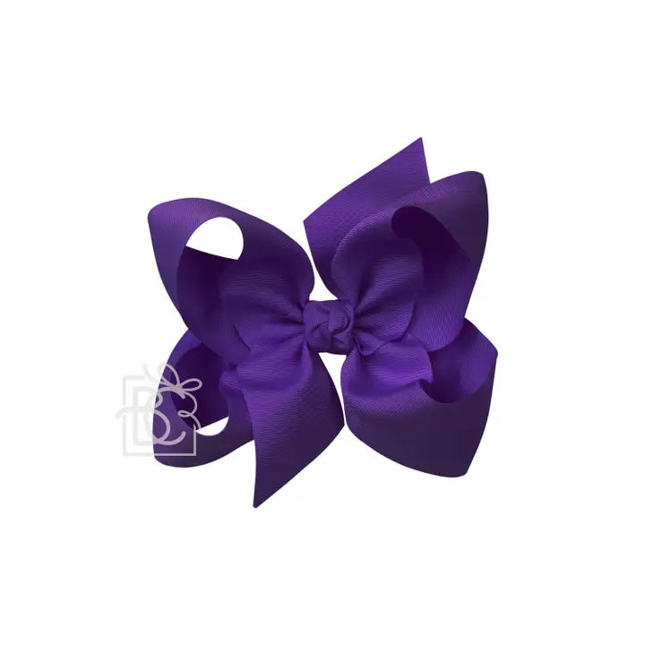 Signature Grosgrain Bow On Clip" - 6.5"
