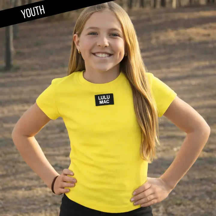 Kids Baby Doll Top - Neon Yellow