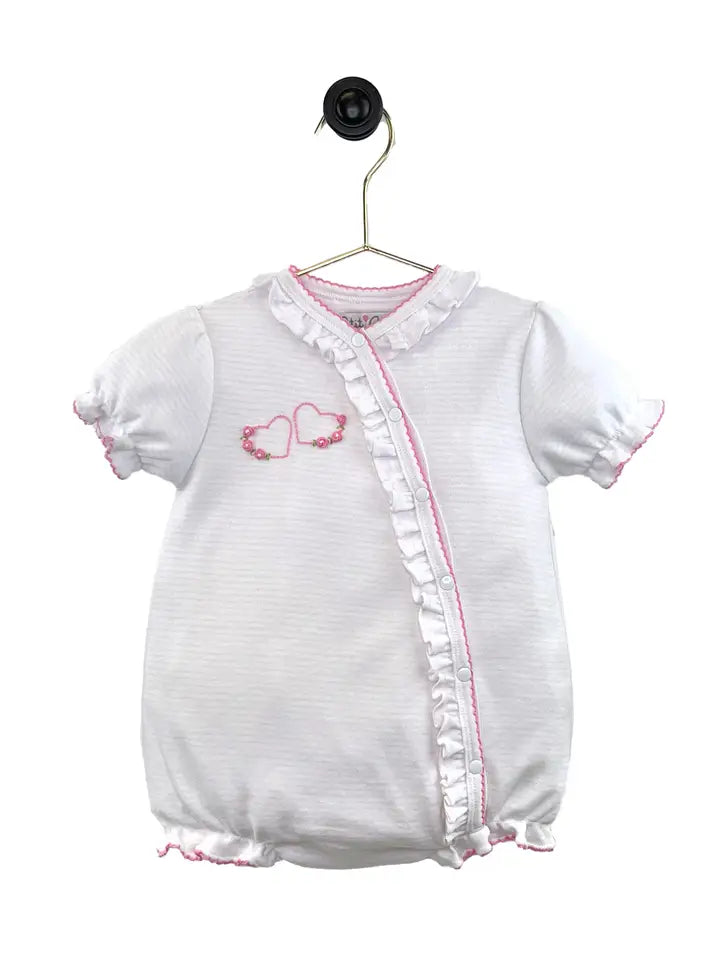 Embroidered Heart Knit Bubble