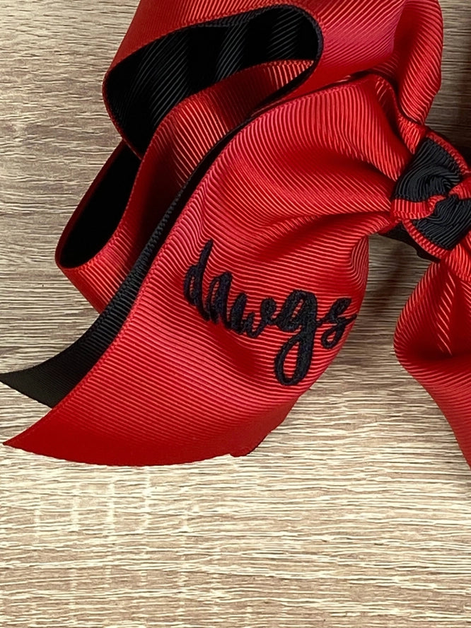 Double Layer School Spirit Hair Bows