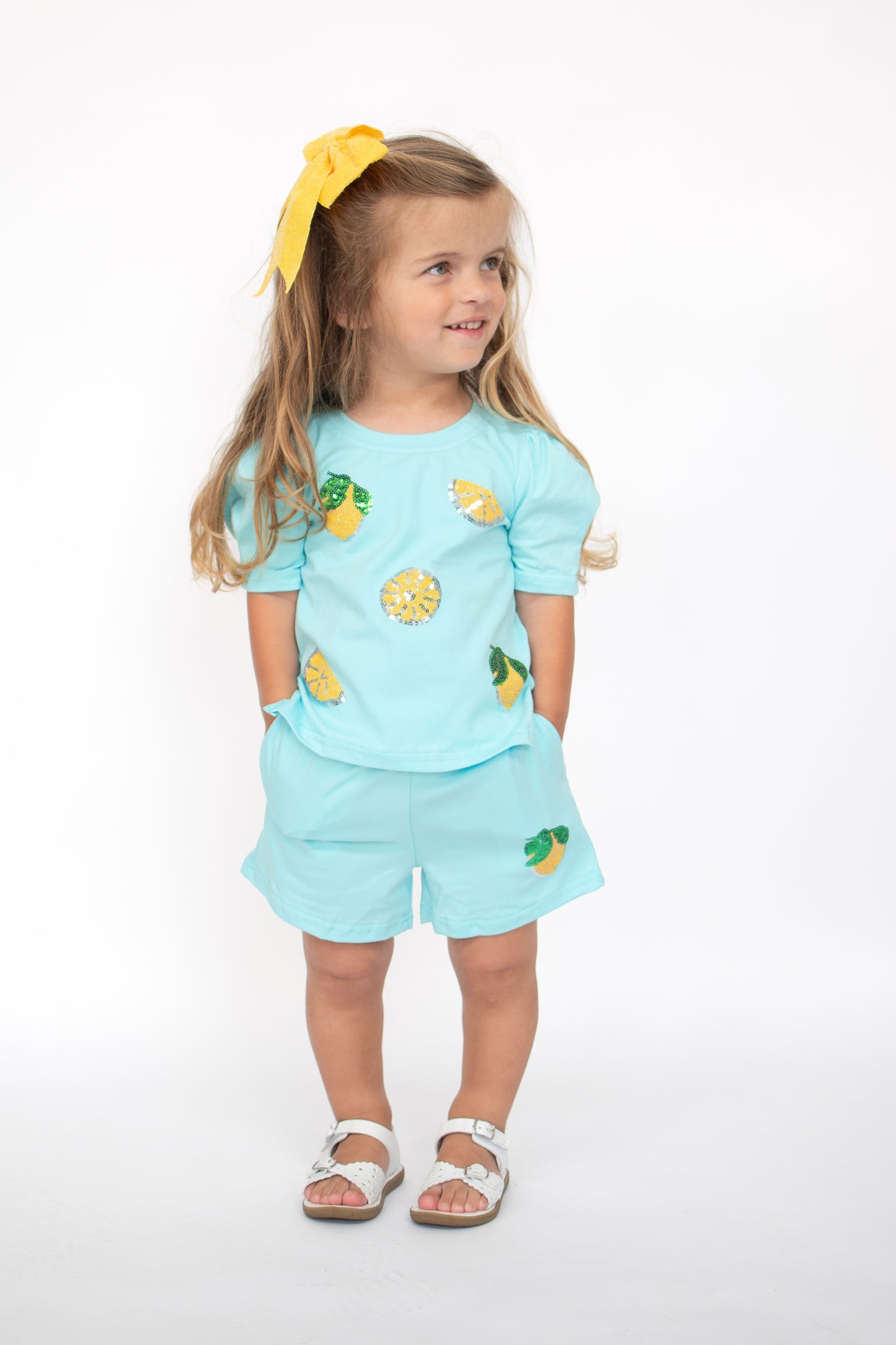 Lemon Sequin Set
