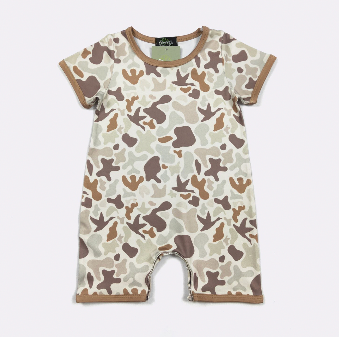 Muted Camo Boy Romper