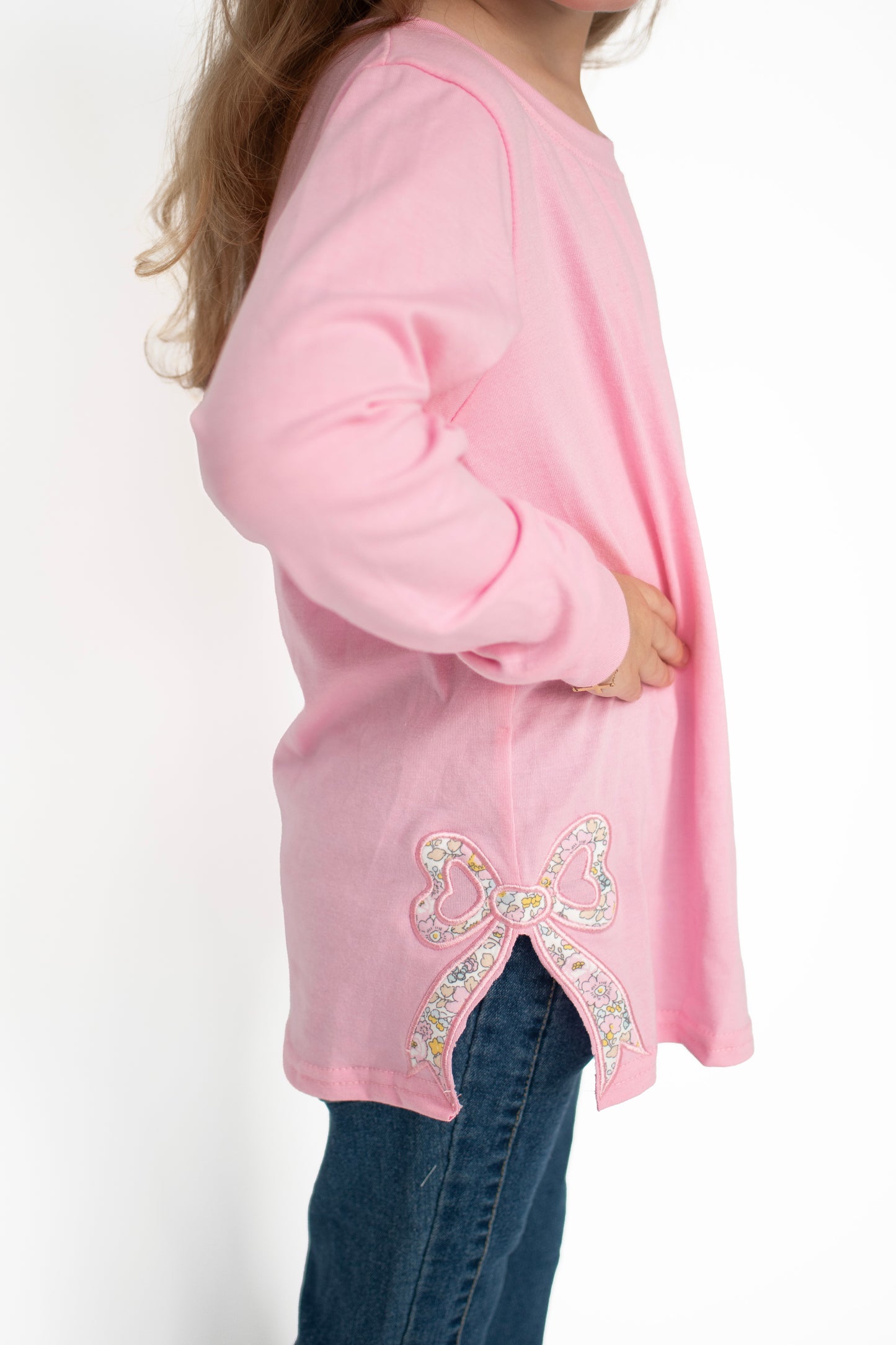 Pretty in Pink Bow Top (one size up recommended)