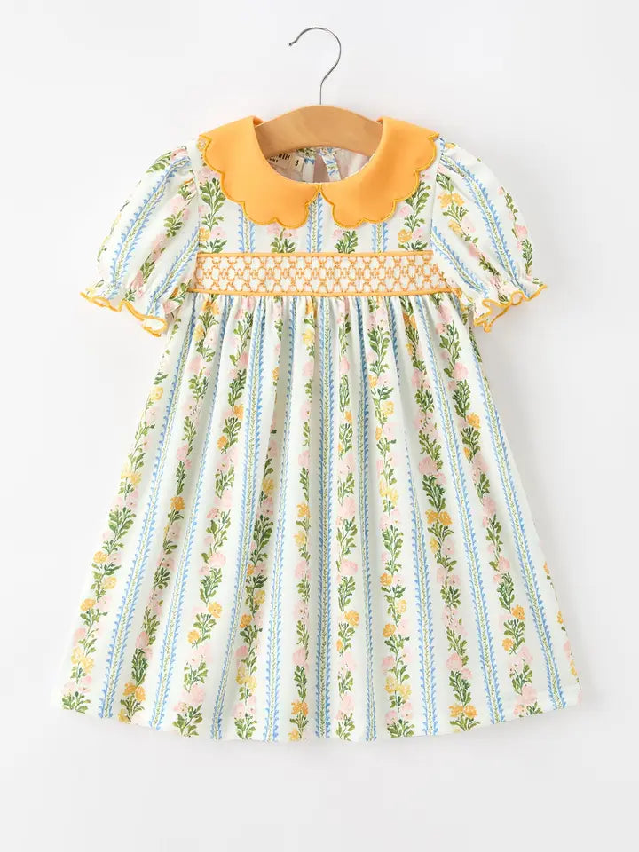 (PRESALE) Golden Garden Smocked Dress (ETA: Mid August)