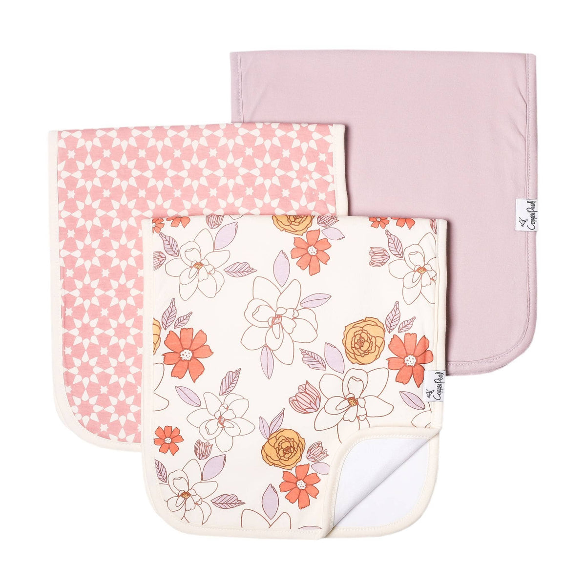 3 Pack Premium Burp Cloths - Ferra