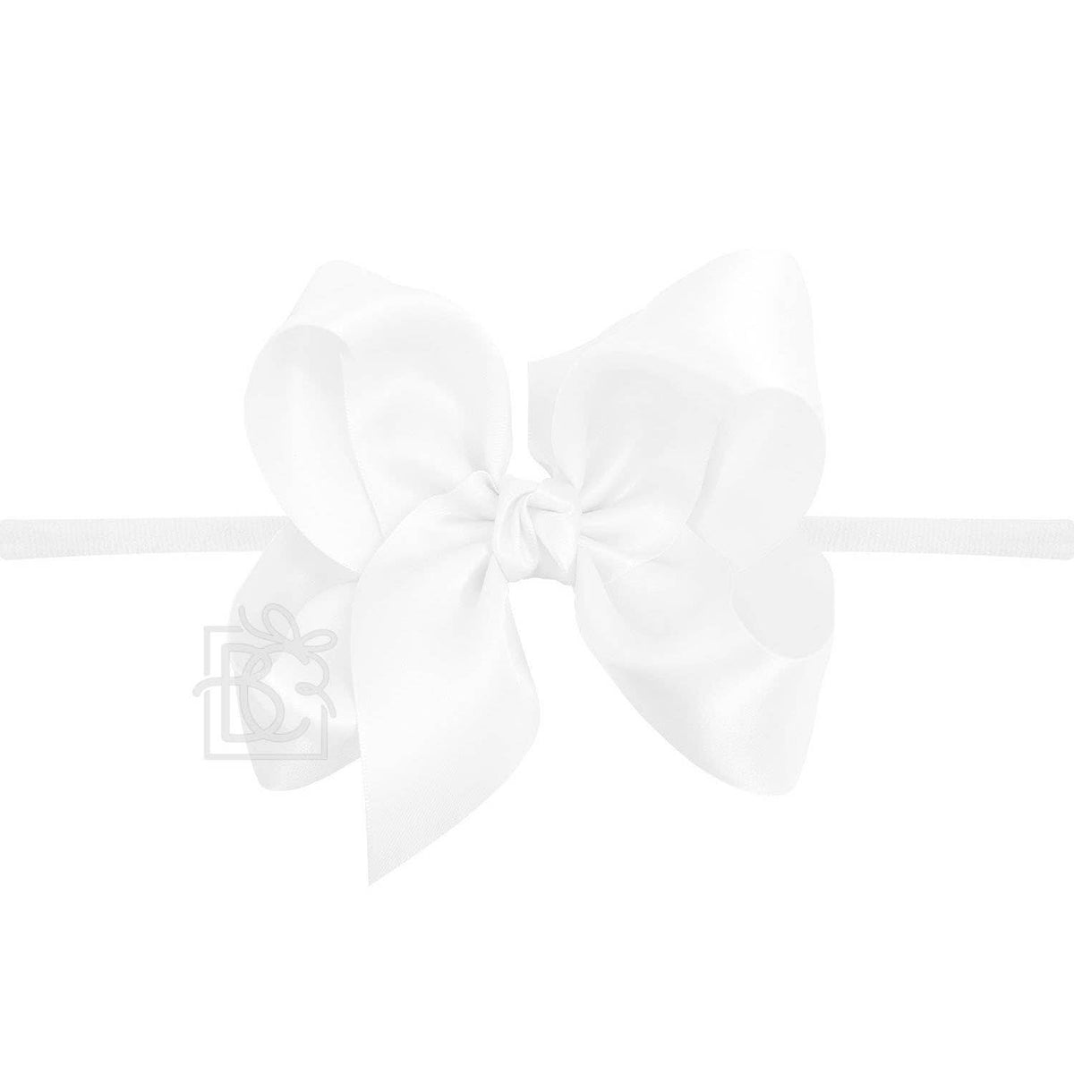 1/4" PANTYHOSE HEADBAND W/SATIN BOW