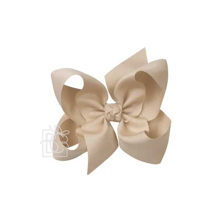 Signature Grosgrain Bow On Clip" - 6.5"