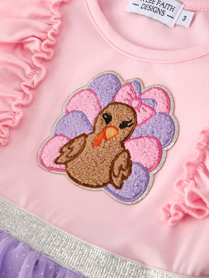 Thanksgiving Tulle Pink Purple Tutu Dress (ETA: Mid July)