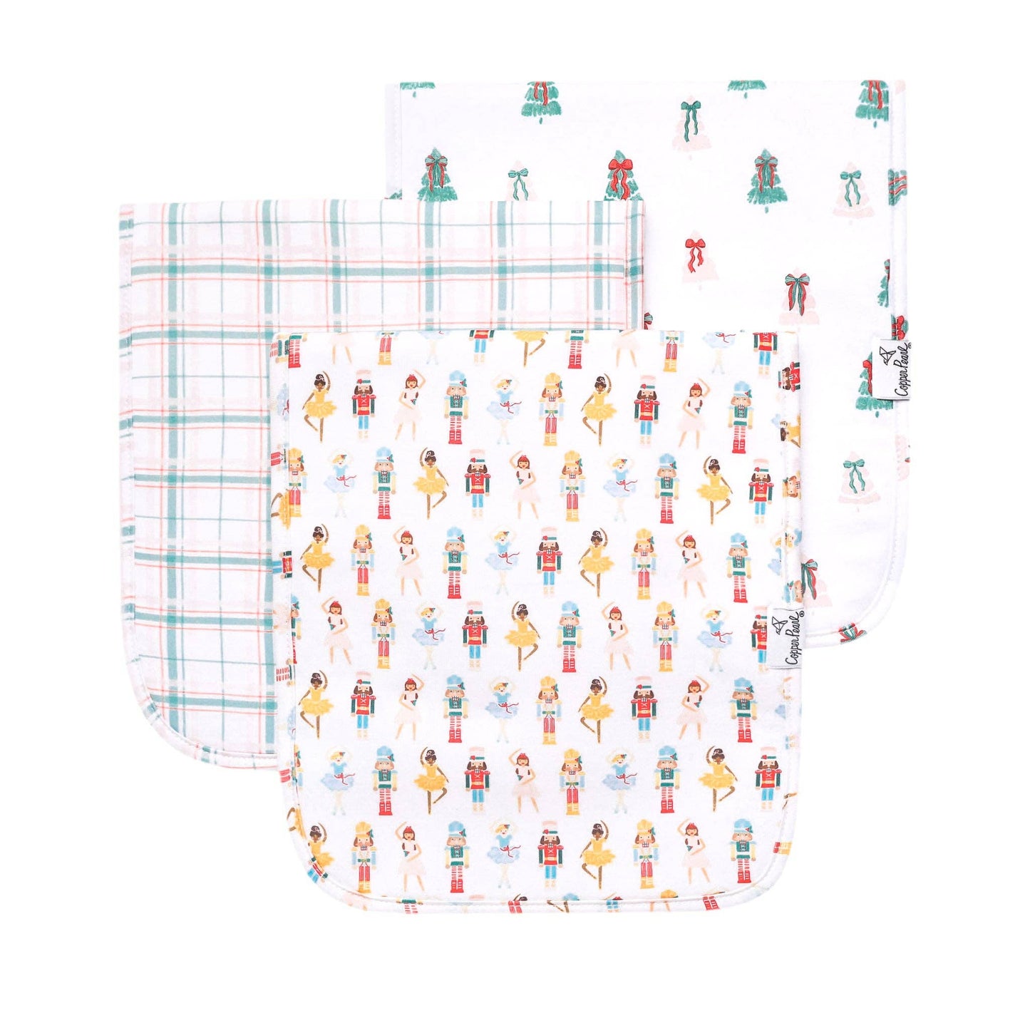 3 Pack Premium Burp Cloths - Juliet