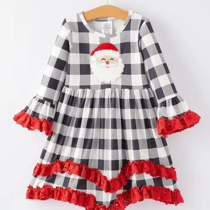 Merry Santa Ruffles Dress (SPECIAL DEAL)