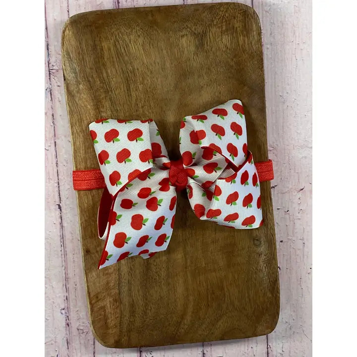 Classic Double Layer Apple Bow Headband