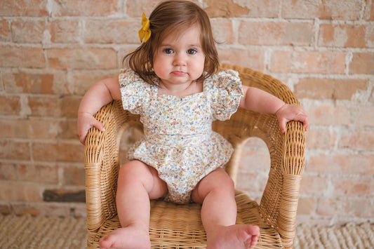 Emmy Romper in Dreamy Meadows | Baby Bubble (Ollie Jay)
