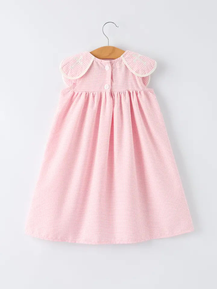 Pink Smocked Cross Dress