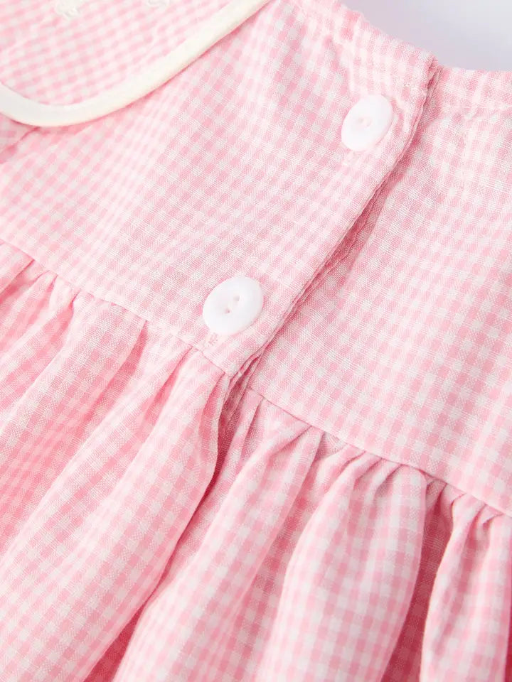 Pink Smocked Cross Dress