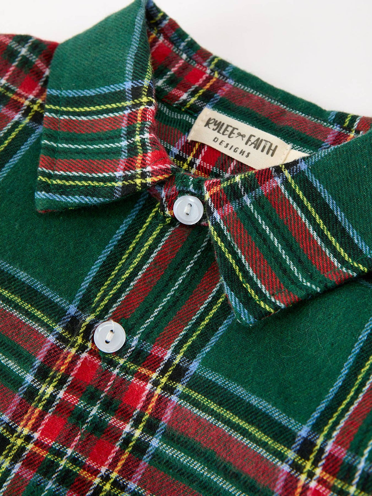 Christmas Plaid Boys Button Down Shirt Long Sleeve Top (ETA: END OF OCTOBER)