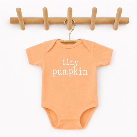 Tiny Pumpkin I Kids Halloween Shirt and Bodysuit (newborn)