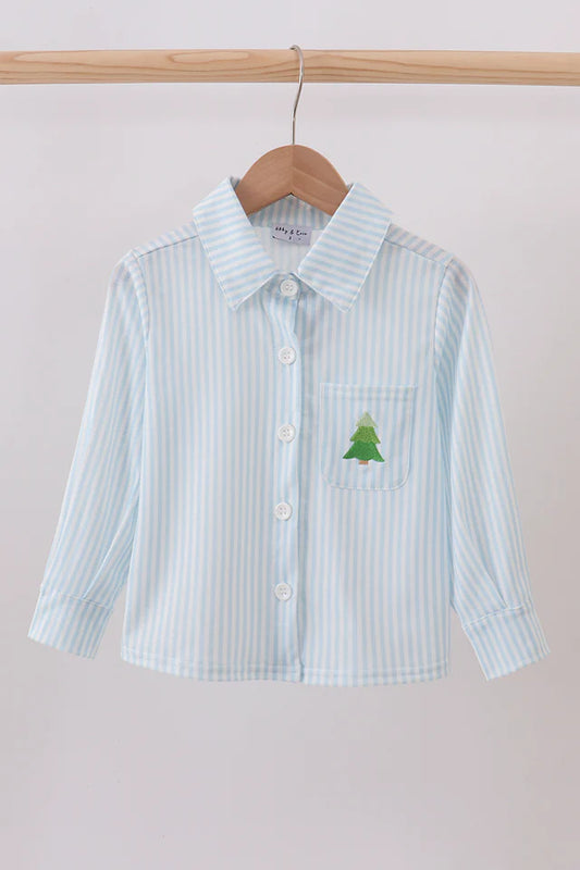 Trim the Tree Button Down Shirt