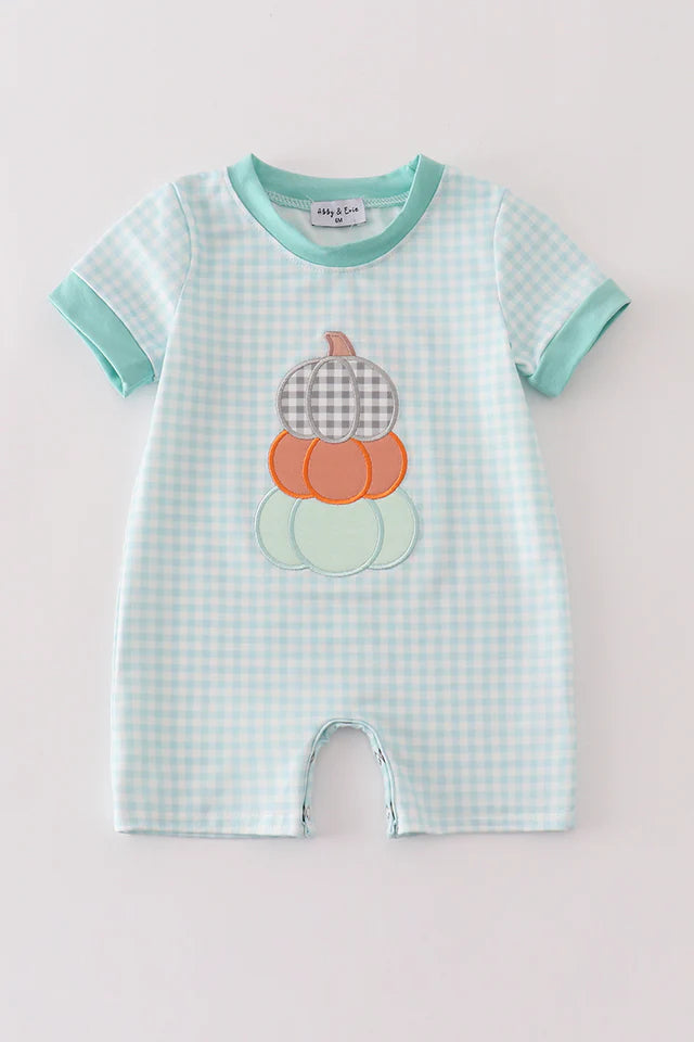 Pumpkin Stack Boy Romper