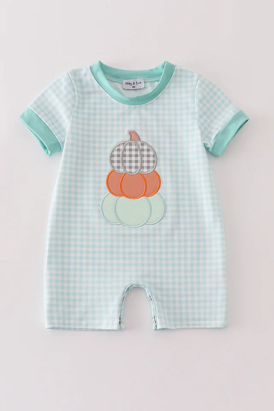 Pumpkin Stack Boy Romper