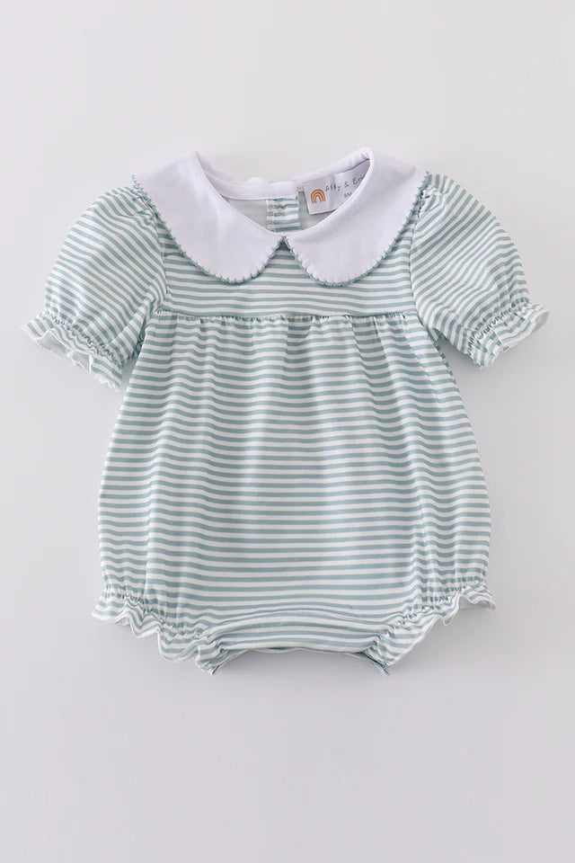 Sage Stripe Girl Bubble