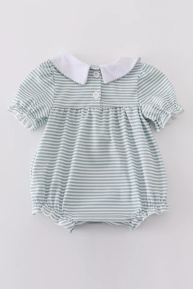 Sage Stripe Girl Bubble