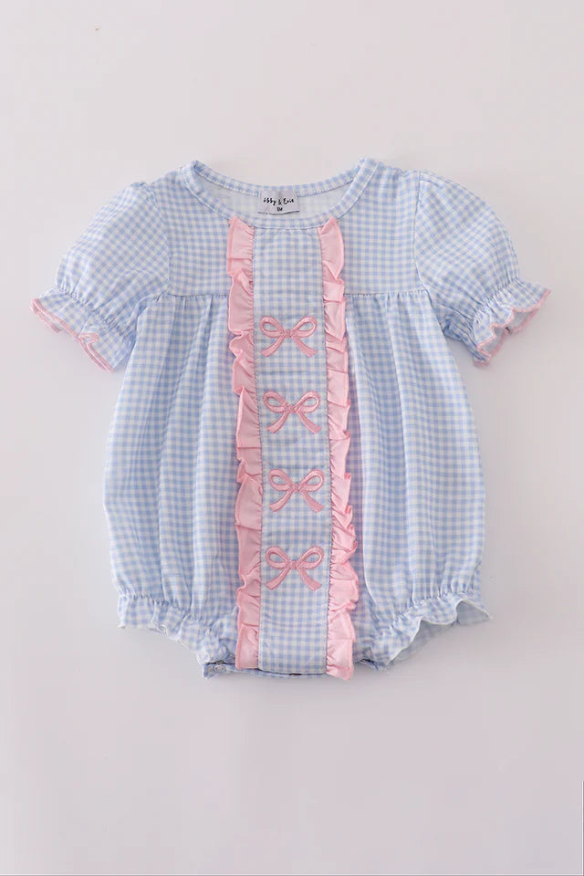 Gingham Giggles Bow Bubble