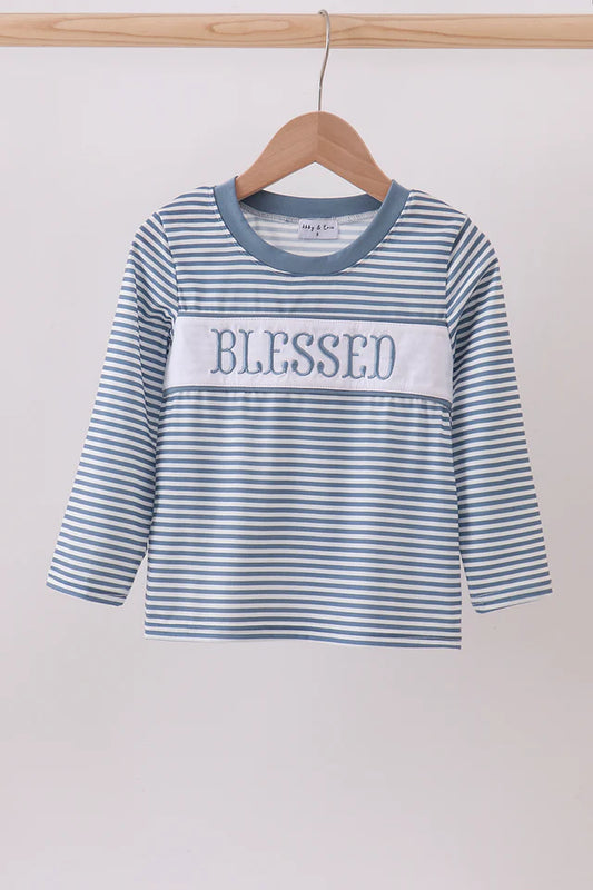 Blue Blessed Boy Shirt