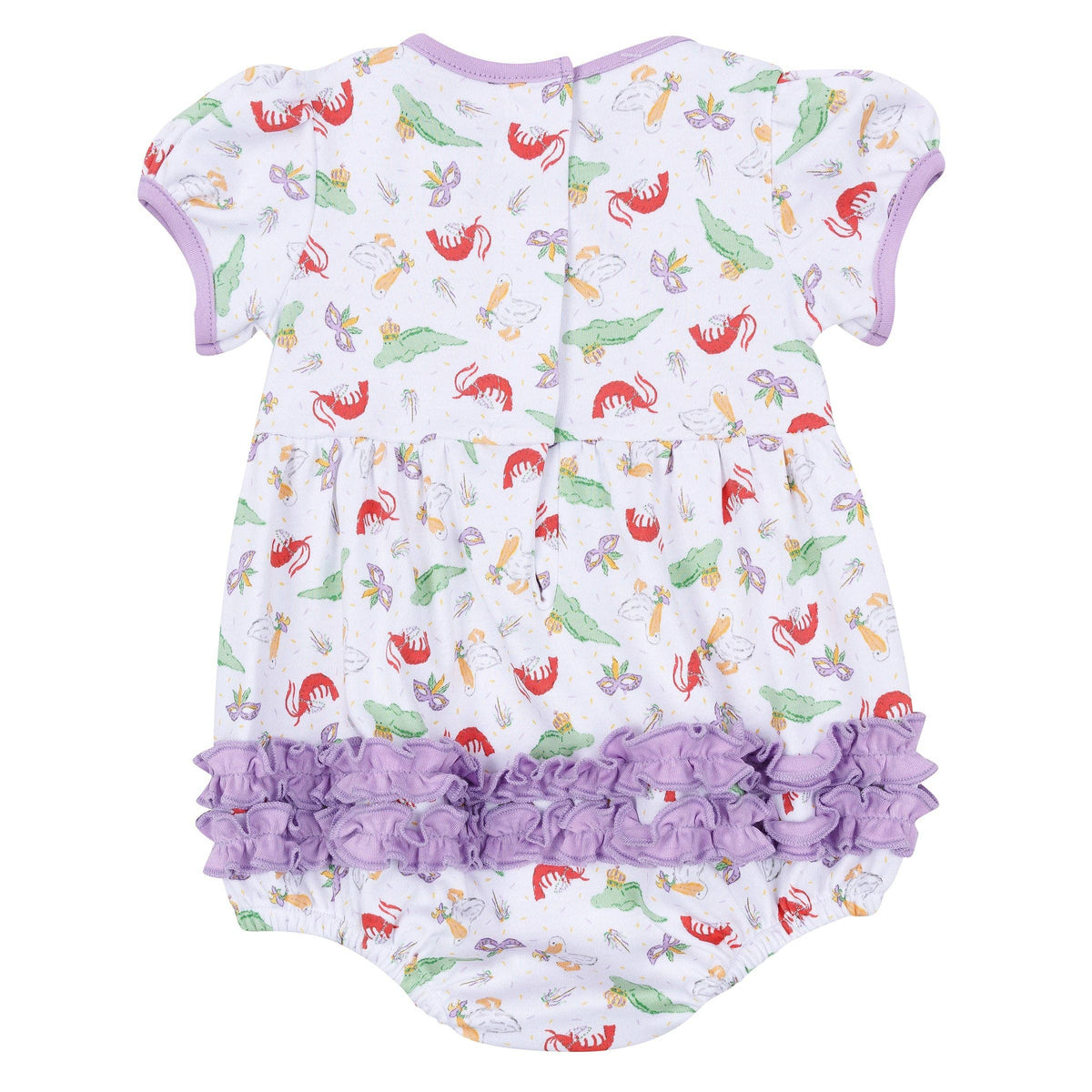 Bayou Pals Print Ruffle Bubble