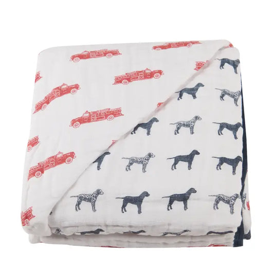 Fire Truck and Dalmatian Newcastle Blanket