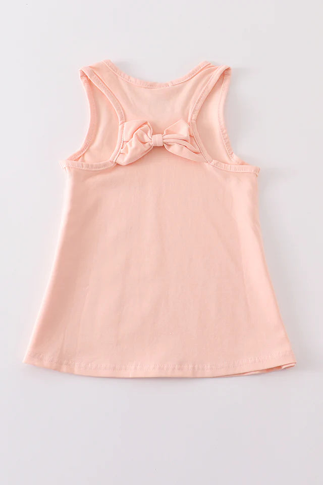 Peach Blank Basic Kids Tank Top