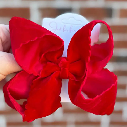 Holly Red Velvet Bow