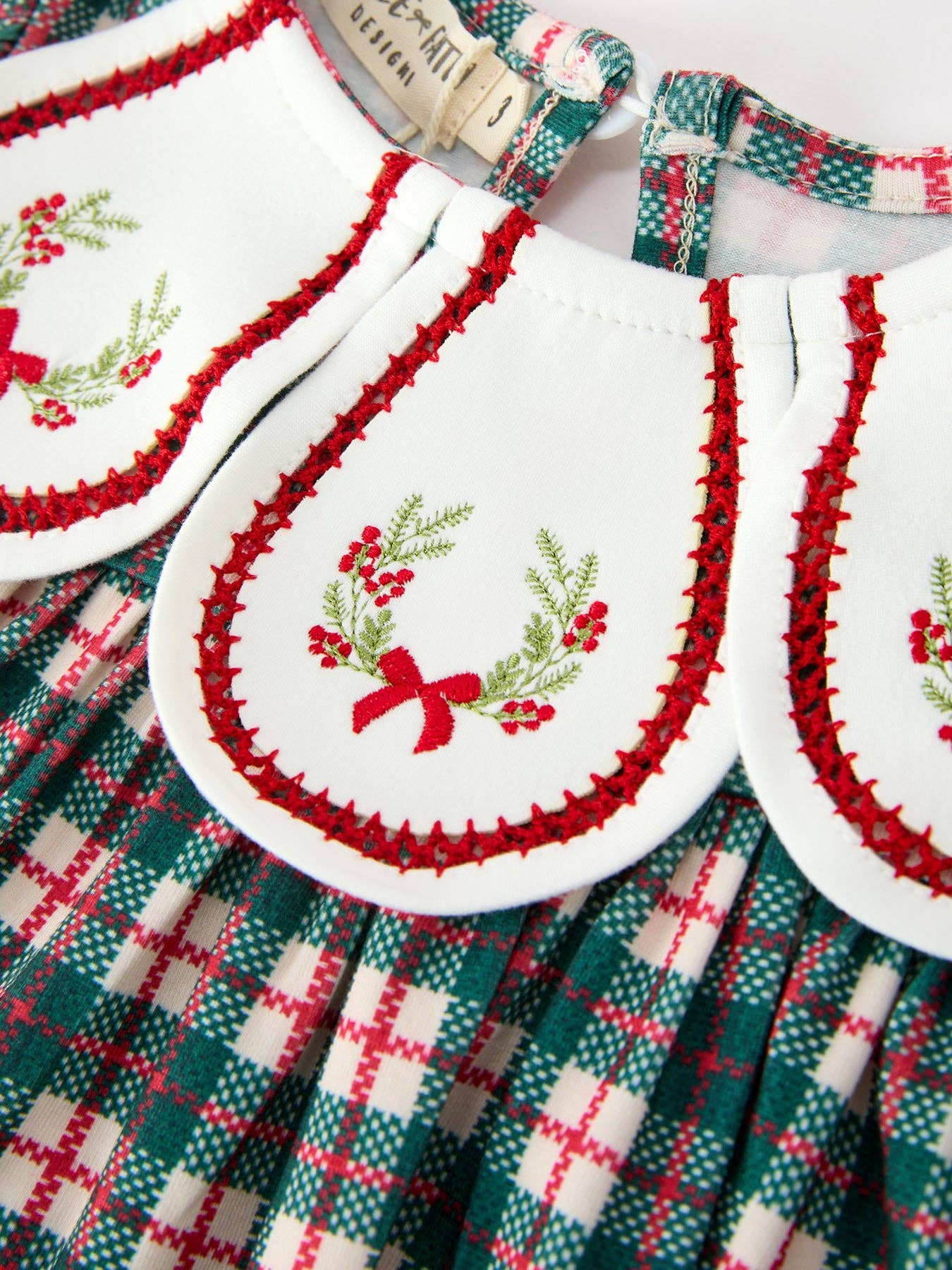PRESALE: Wreath Petals Plaid Dress (ETA: Early September)