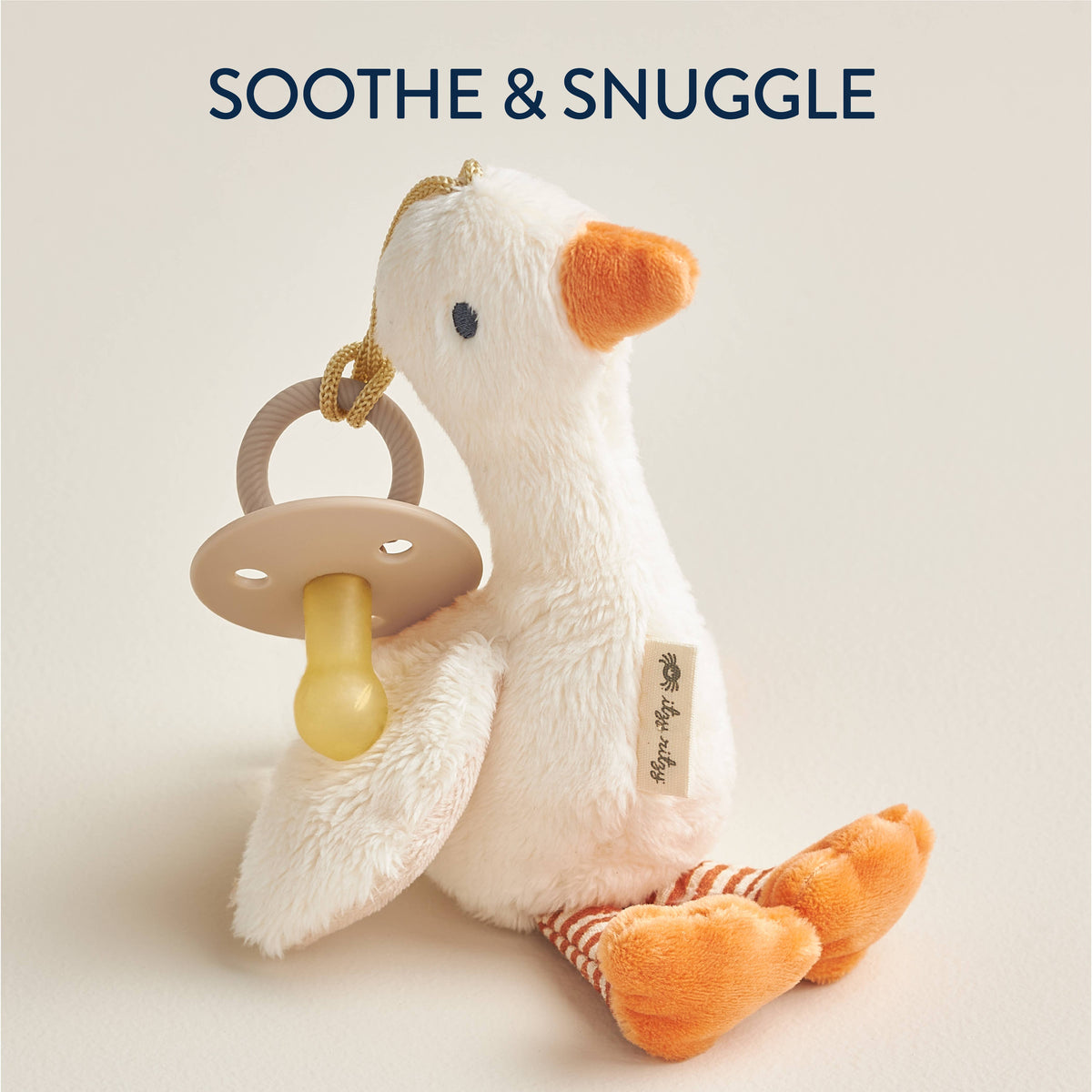 *FOUR OPTIONS* Bitzy Pal Natural Rubber Pacifier & Plush