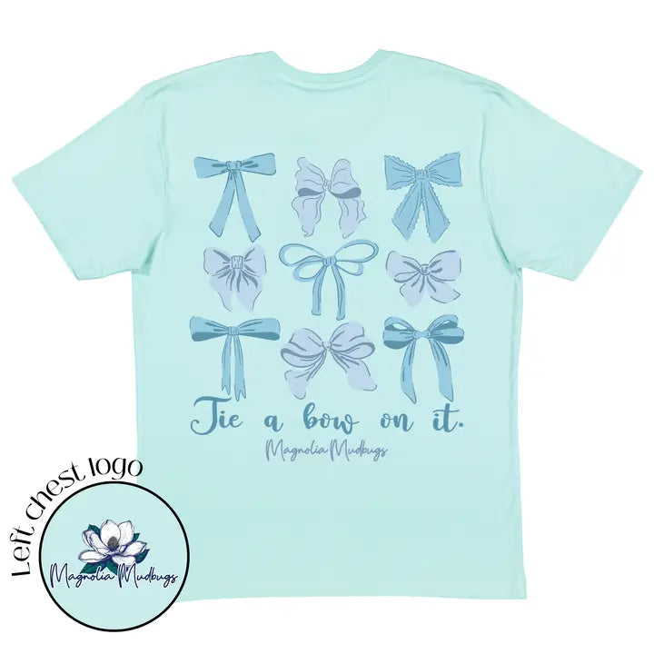 Tie A Bow On It Kids T-Shirt (Magnolia Mudbugs)